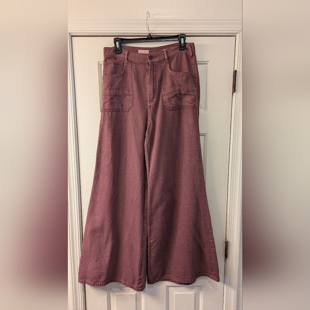 Pilcro Maroon Trousers - Picture 2 of 8